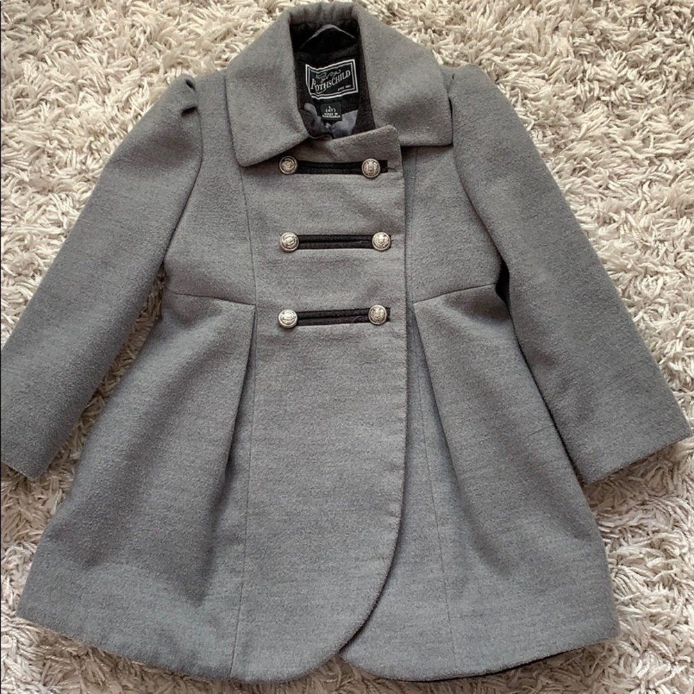 Little girl double breasted winter coat